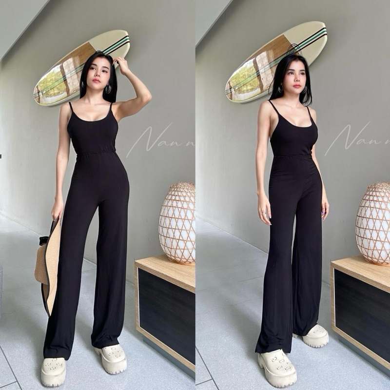 NEW✨เดรสกางเกงขายาว รุ่นเสริมฟองน้ำ งานผ้าหนา Lady Clothing