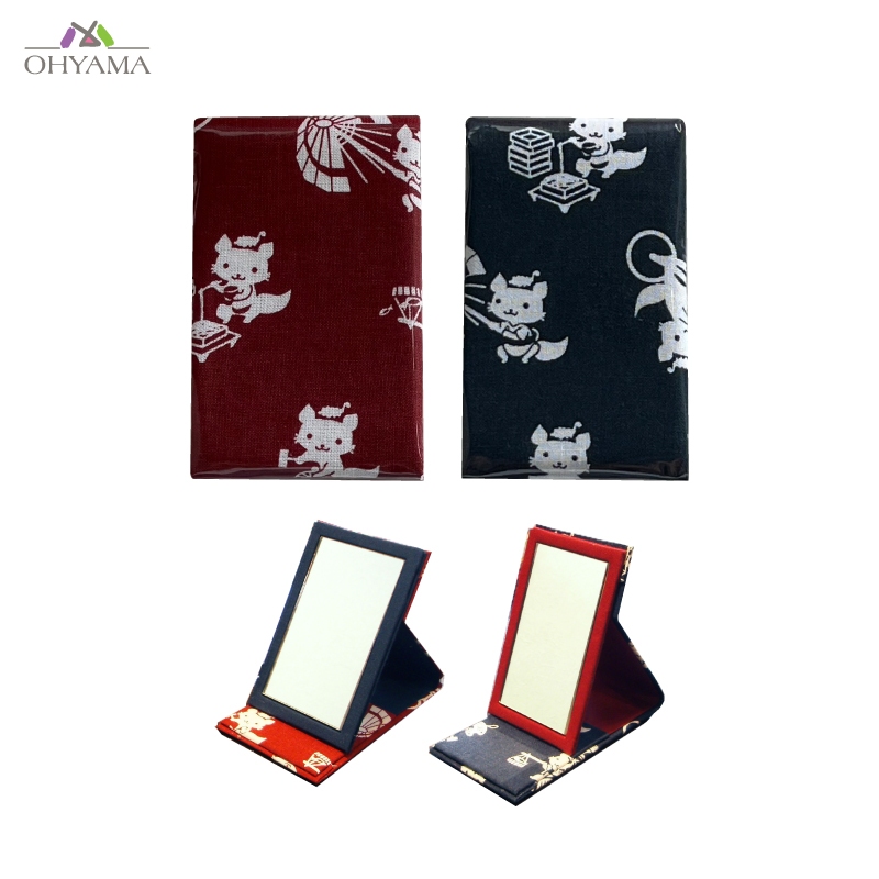 KAMIYA MIRROR CASE FOR OIL BLOTTING PAPER กระจกแบบพกพาที่สามารถเก็บกระดาษซับน้ำมันได้