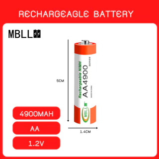 ถ่านชาร์จMBLL AA/AAA 4900/46000 mAh NIMH Rechargeable Battery （4ก้อน8ก้อน）