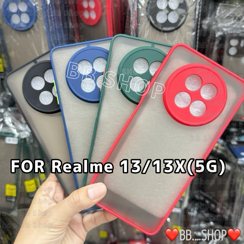 เคสTPUขอบสีหลังด้าน รุ่น Realme 13(5G)/Realme 13X !!ตรงรุ่น!! เคสกันกระแทกTPUขอบสีหลังด้าน สินค้าพร้อมจัดส่งในไทย