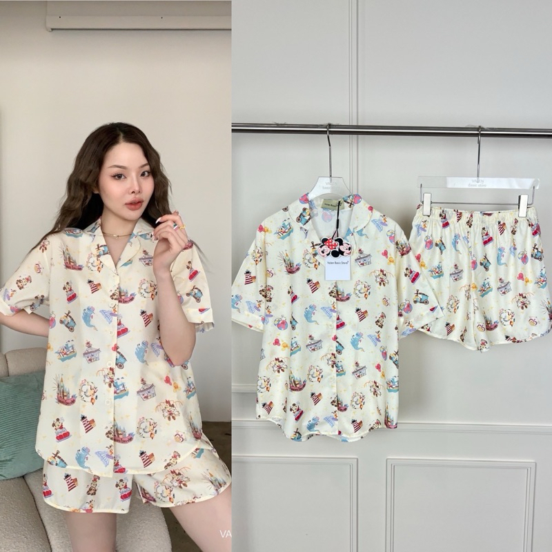 ชุดนอนVALEN • MINISTOREแขนสั้นขาสั้น และ ชุดนอนเดรสมินิสโตรว์