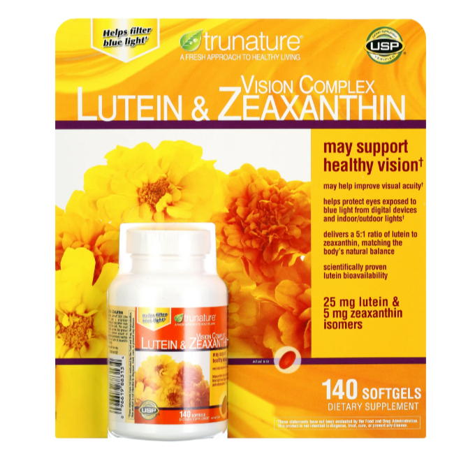 Trunature Vision Complex Lutein and Zeaxanthin 140 Softgels