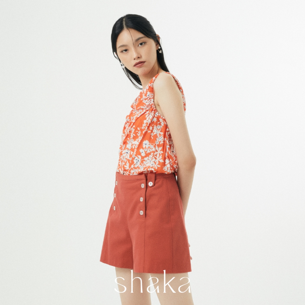 Shaka Leisure AW22 Sailor Shorts กางเกงขาสั้น สีส้ม PN-L221004