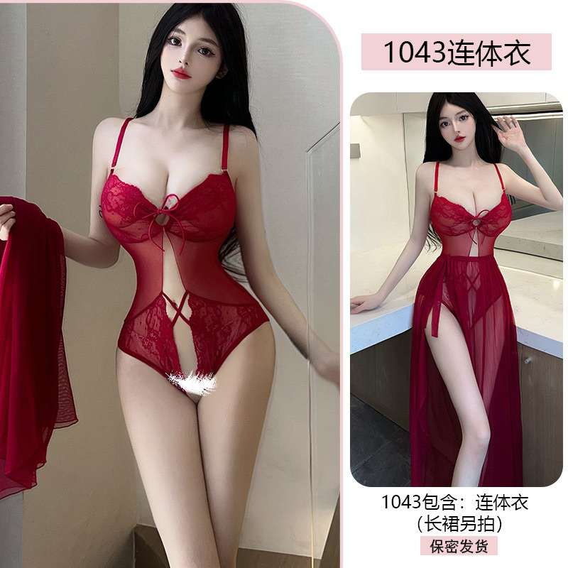 ชุดนอนบอดี้สูทเซ็กซี่ ชุดนอนไม่ได้นอน รุ่น BD1043 ป้ายyiyue Yuyie888
