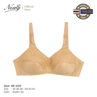 NEWY BRA 3220 *บราในตำนาน* บราไร้โครง ยกทรงแบรนด์ไทย รุ่นอัพเกรด!! ฟองบาง3มิล ตกแต่งลูกไม้