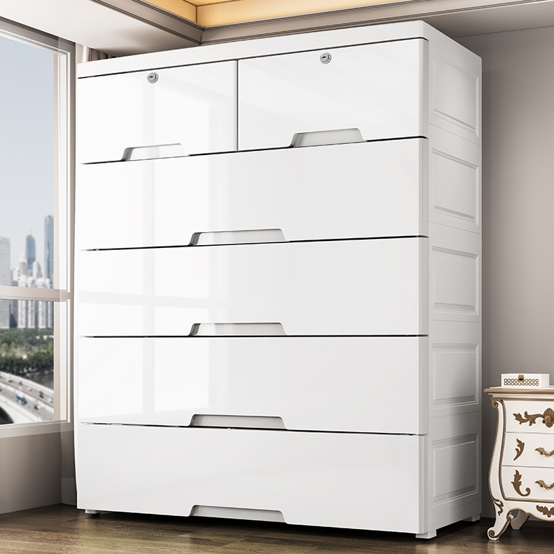 S-Airiceลิ้นชักใส่เสื้อผ้า ลิ้นชักเก็บของ 78cm ตู้เสื้อผ้าตู้เก็บของแบบหลายชั้น เพิ่มหนาตู้ลิ้นชักพลาสติก ลิ้นชักพลาสติก