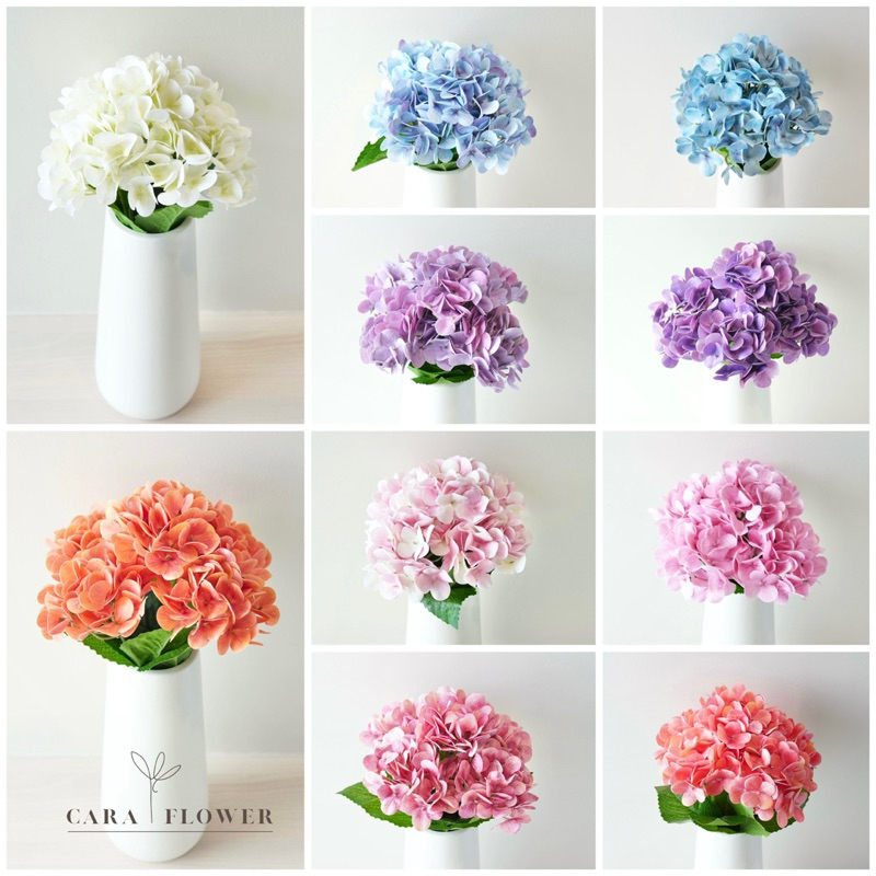 Hydrangea | ดอกไฮเดรนเยียปลอม ดอกไม้ปลอม ดอกไม้ประดิษฐ์ ดอกไม้ปลอมตกแต่งบ้าน (H12) [พร้อมส่ง]