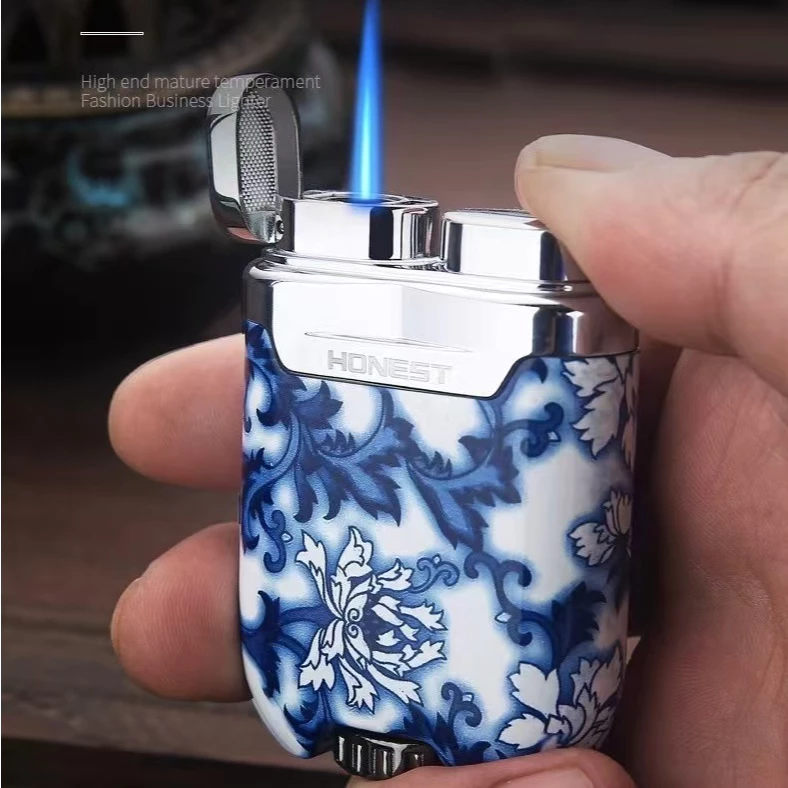 HONEST ไฟฟู่ ปรับระดับไฟได้ วัสดุโลหะ ทนไฟได้สูบหรู สามารถใช้เตาแก๊ส /จุดเทียน /ซุชิ ฯลฯ ใช้ง่าย