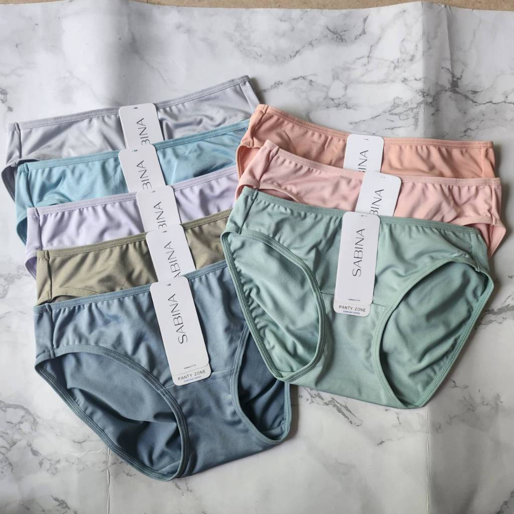 Sabina รหัส NUZ23025 ไมโครไฟเบอร์ เอวต่ำ BIKINI Microfiber Everyday Series กางเกงในทรงบิกินี่