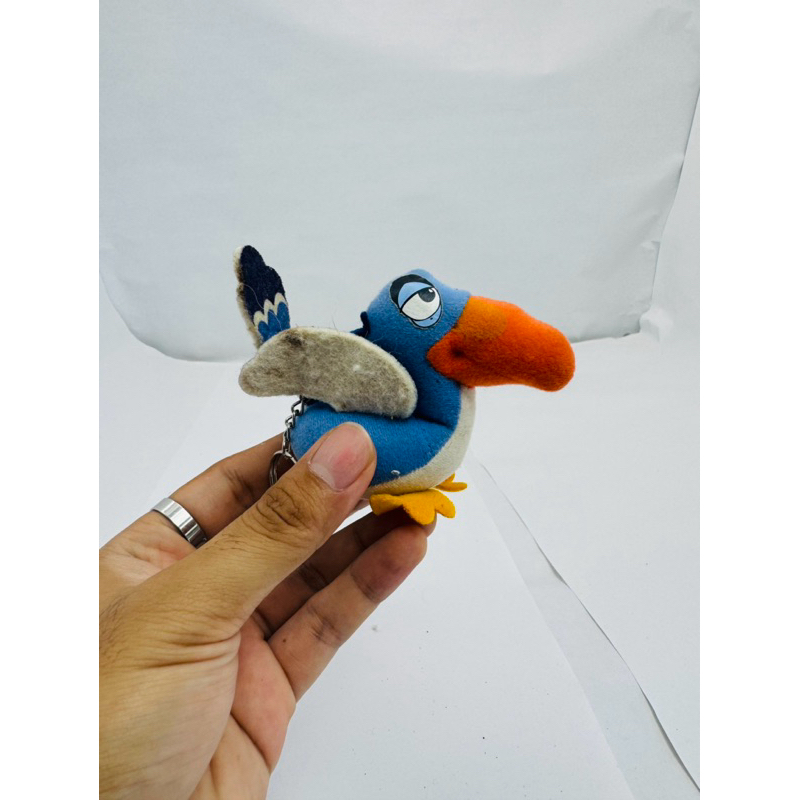 ตุ๊กตาพวงกกุญแจ นกZazu  จาก Lion king (มือสองของแท้)