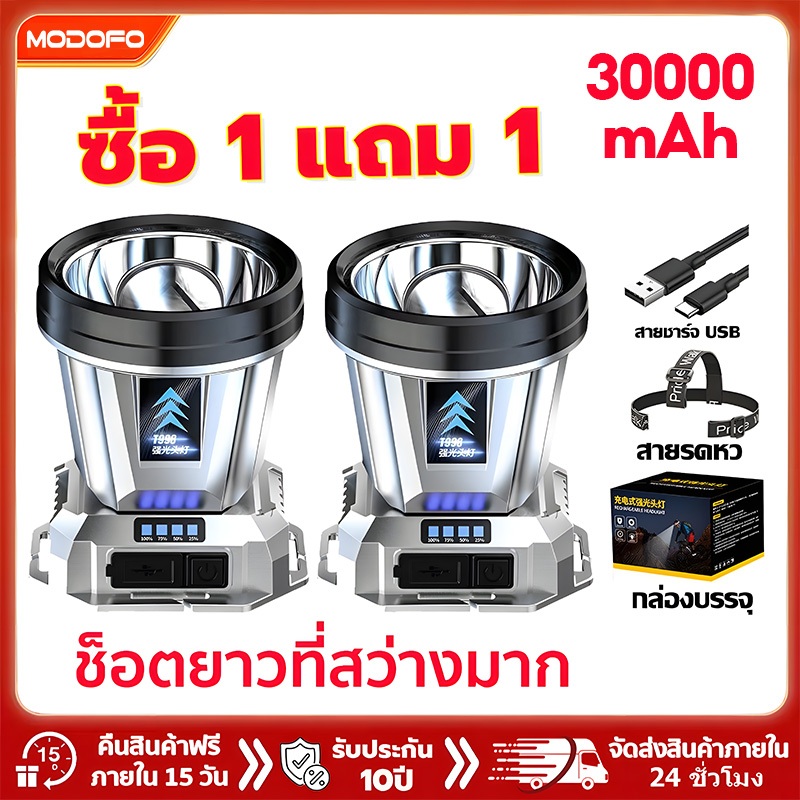 [ซื้อ 1 แถม 1]T998ไฟฉายคาดหัว แท้ แรงสูงไฟฉายคาดหัวแท้LEDกันน้ำ ไฟคาดหัวแรงสูง ไฟส่องกบ maglite ไฟฉาย
