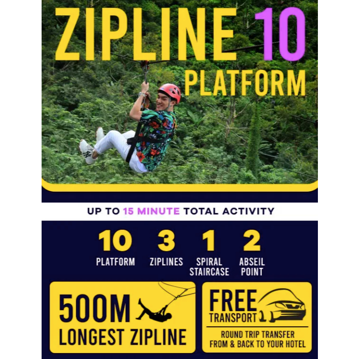 Hanuman World : Zipline 10 Platforms ซิปไลน์ 10 ฐาน