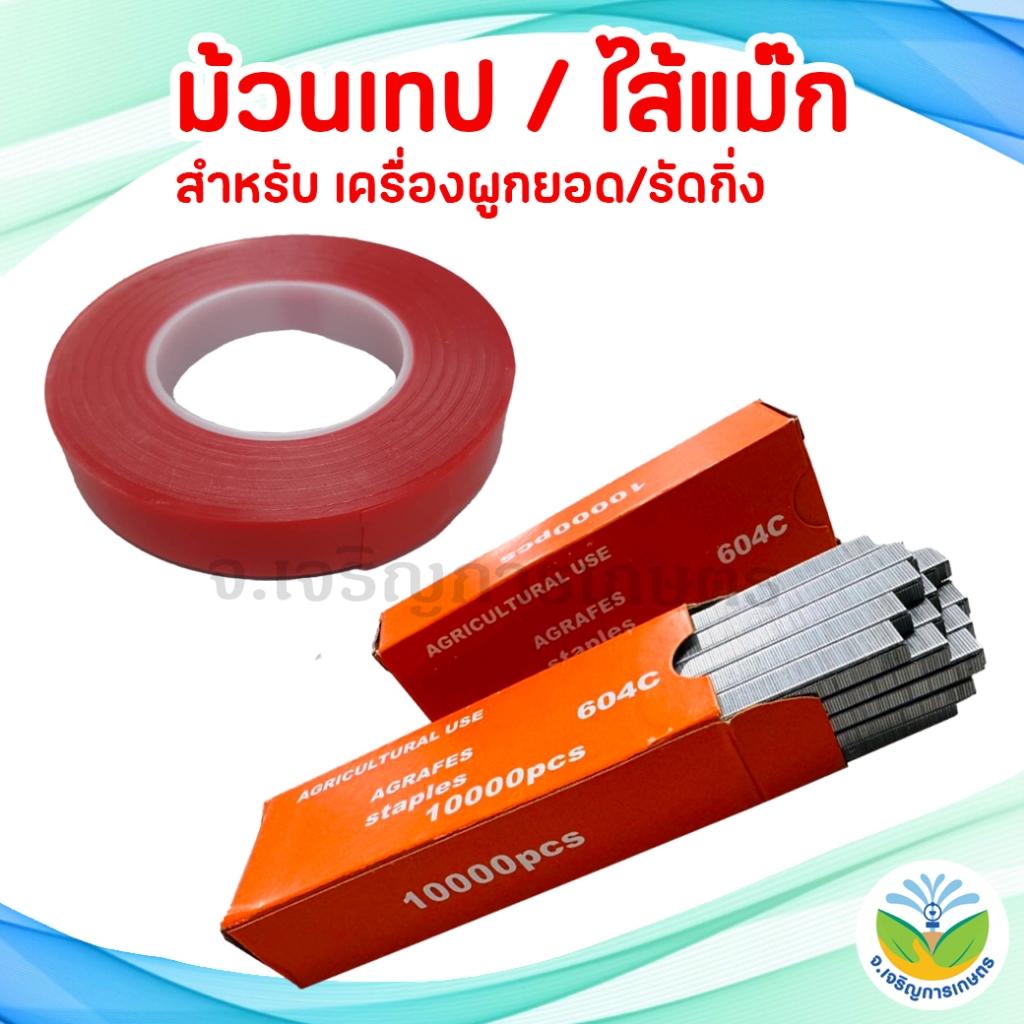 อุปกรณ์เสริมเครื่องผูกยอดรัดกิ่ง / เทปผูกยอดรัดกิ่ง 24 เมตร / ลูกแม็กเครื่องผูกยอดรัดกิ่ง 10,000 ลูก