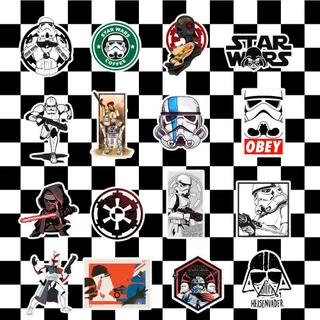 1 แพ็ก 50 ชิ้น การ์ตูน star wars แฟชั่น สติ๊กเกอร์ ใช้ตกแต่งกระเป๋าเดินทาง เคสไอแพด แก้วน้ำ เคสโทรศัพท์ แล็ปท็อป กีตาร์