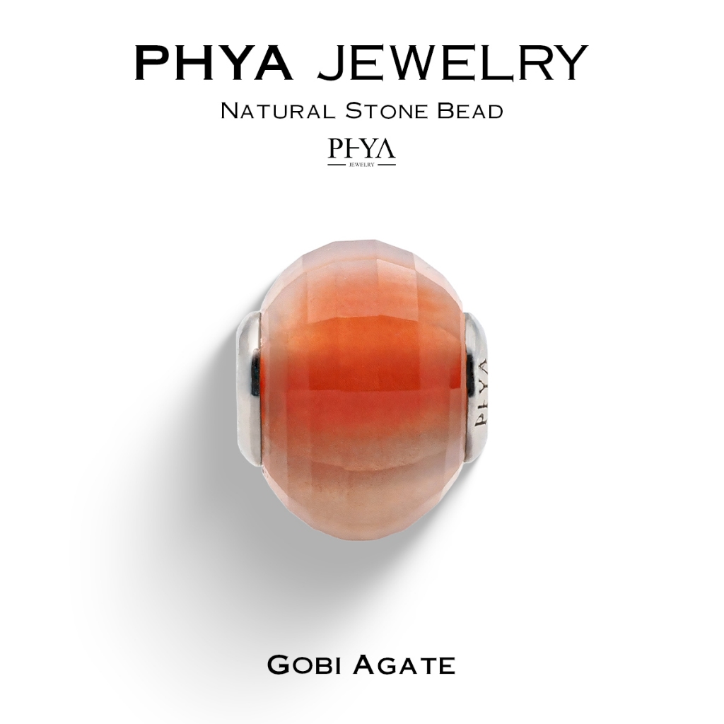 PHYA Gobi Agate Natural Stone Bead : บีดส์หินพญา - หินโกบี อาเกต