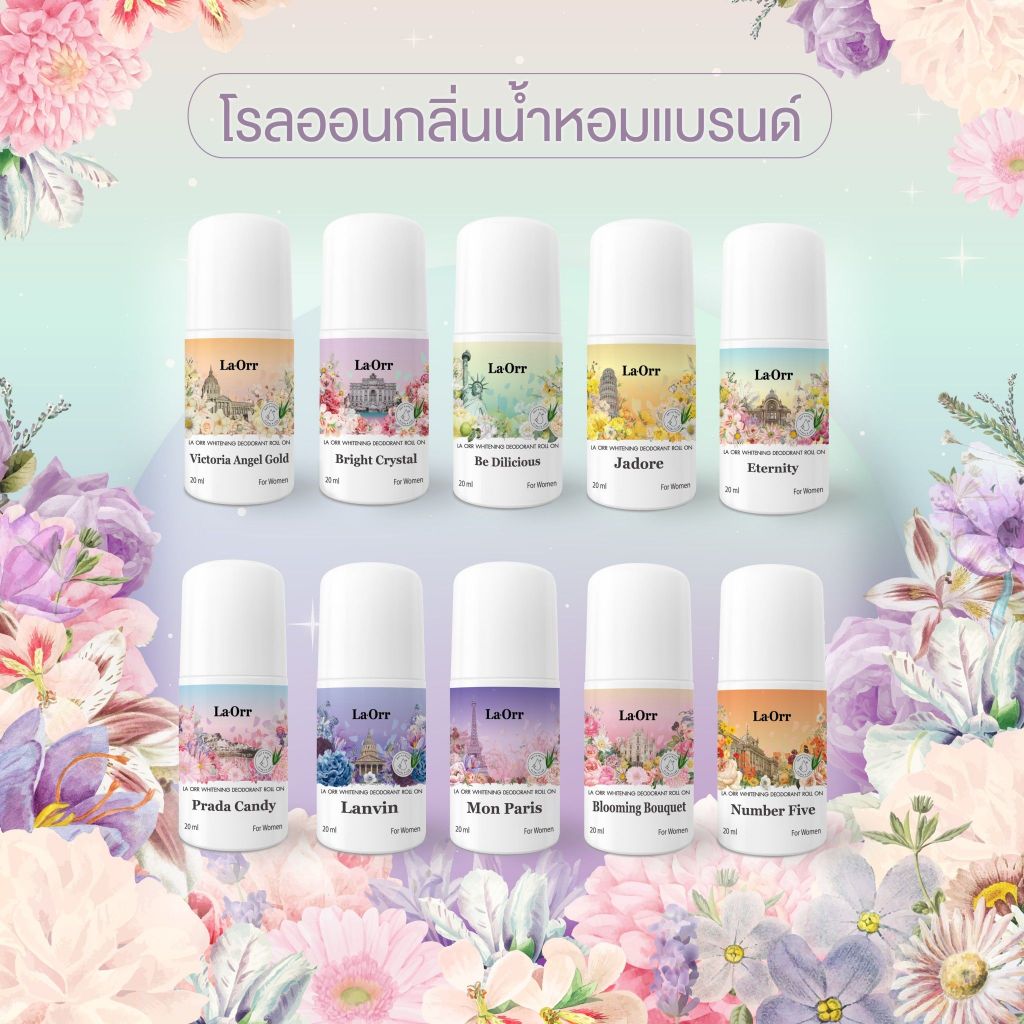โรลออนกลิ่นน้ำหอมเค้าเตอร์แบรนด์ หอมแบบแพง หอมแบบผู้ดี มี 2 ขนาด พร้อมส่ง