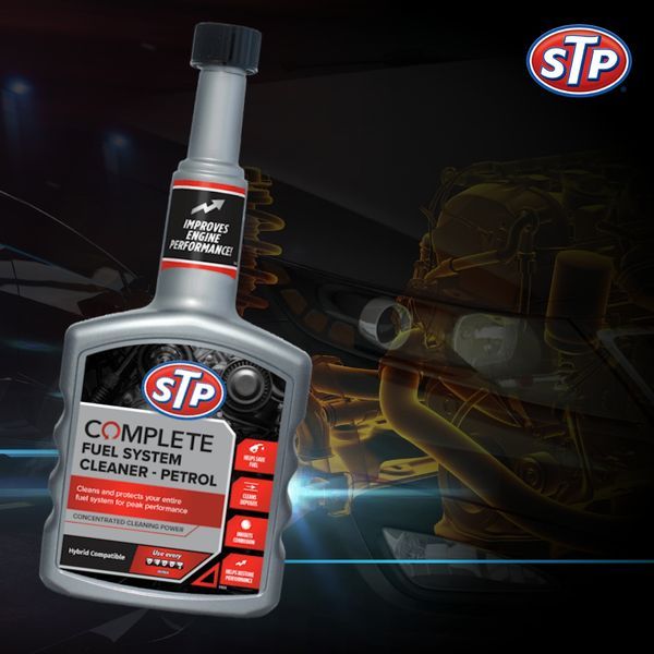 STP Complete Fuel System Cleaner 50400 น้ำยาล้างทำความสะอาดทั้งระบบน้ำมันเชื้อเพลิงเบนซิน (PEA + PIBA)