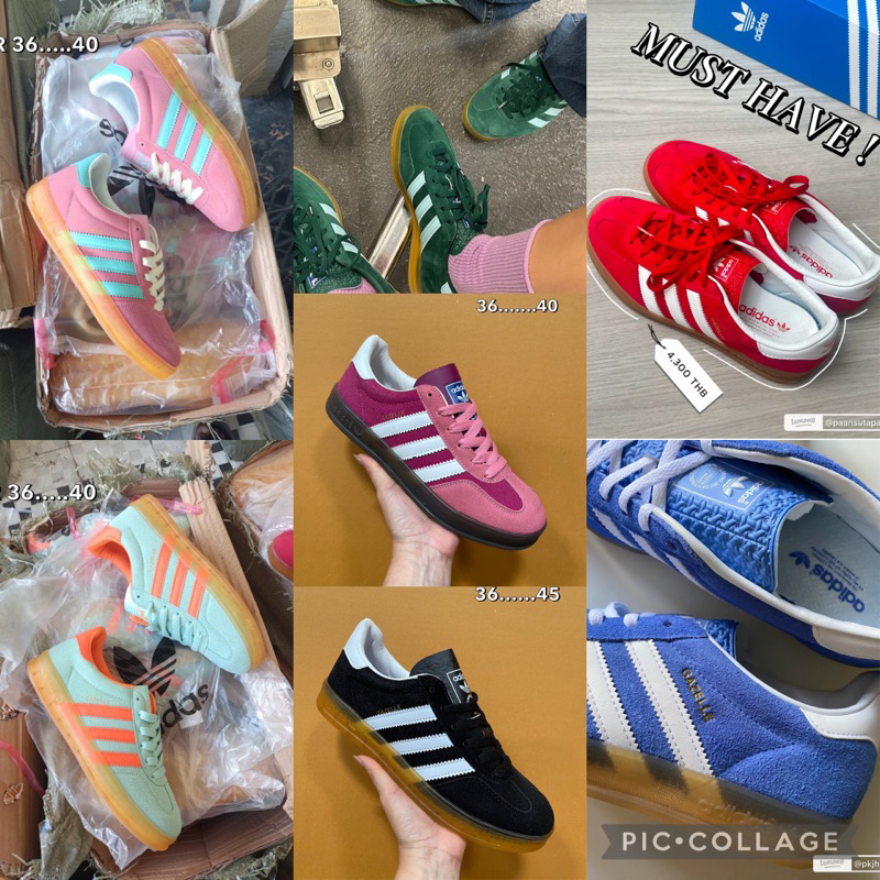 แถมกล่อง💖 รองเท้าผ้าใบ adi das Gazelle💖 แฟชั่นสาว พร้อมส่งในไทย
