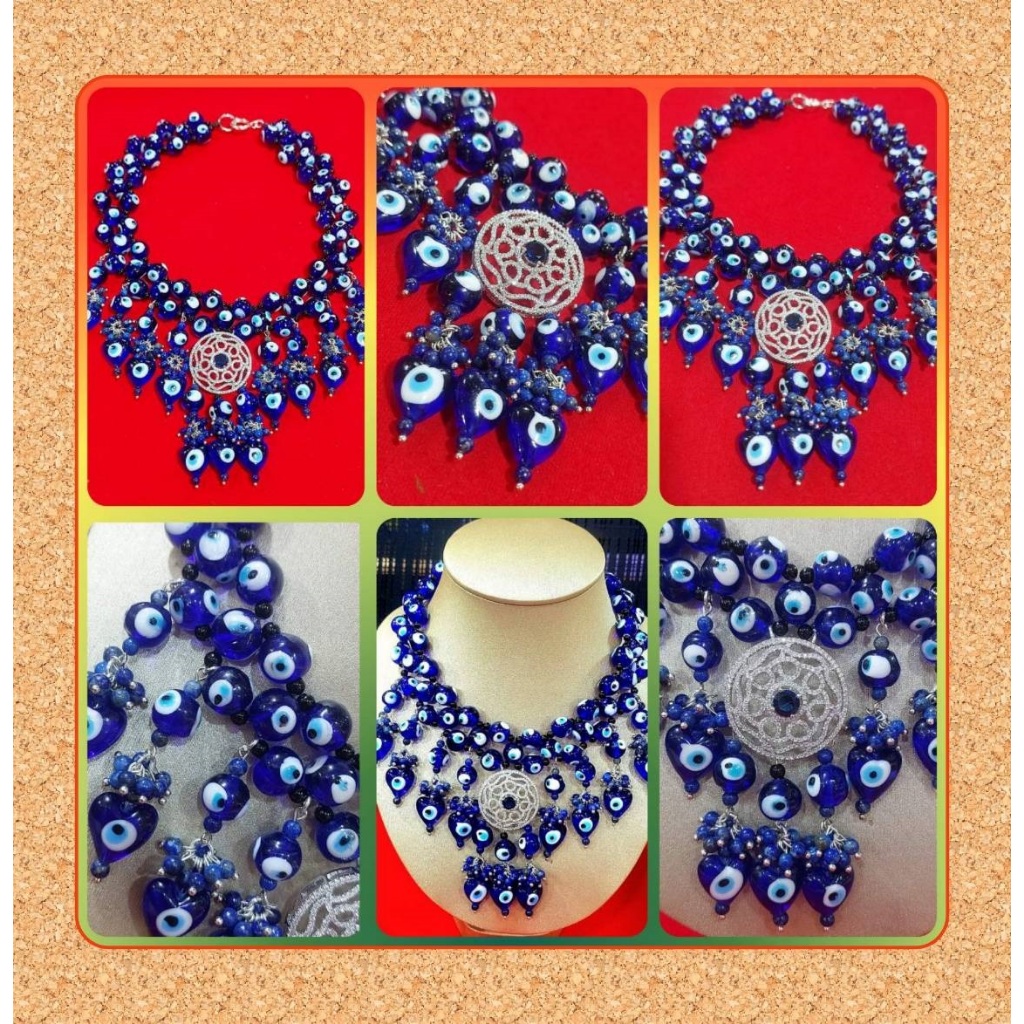 สร้อยคอ evil eye อะไหล่เงิน sterling silver925