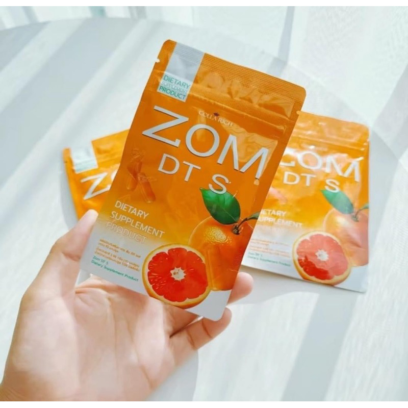 ส้มดีทีเอส Zom DT S สูตรใหม่ ดีท็อกซ์ลดพุง 1ซองได้10เม็ด