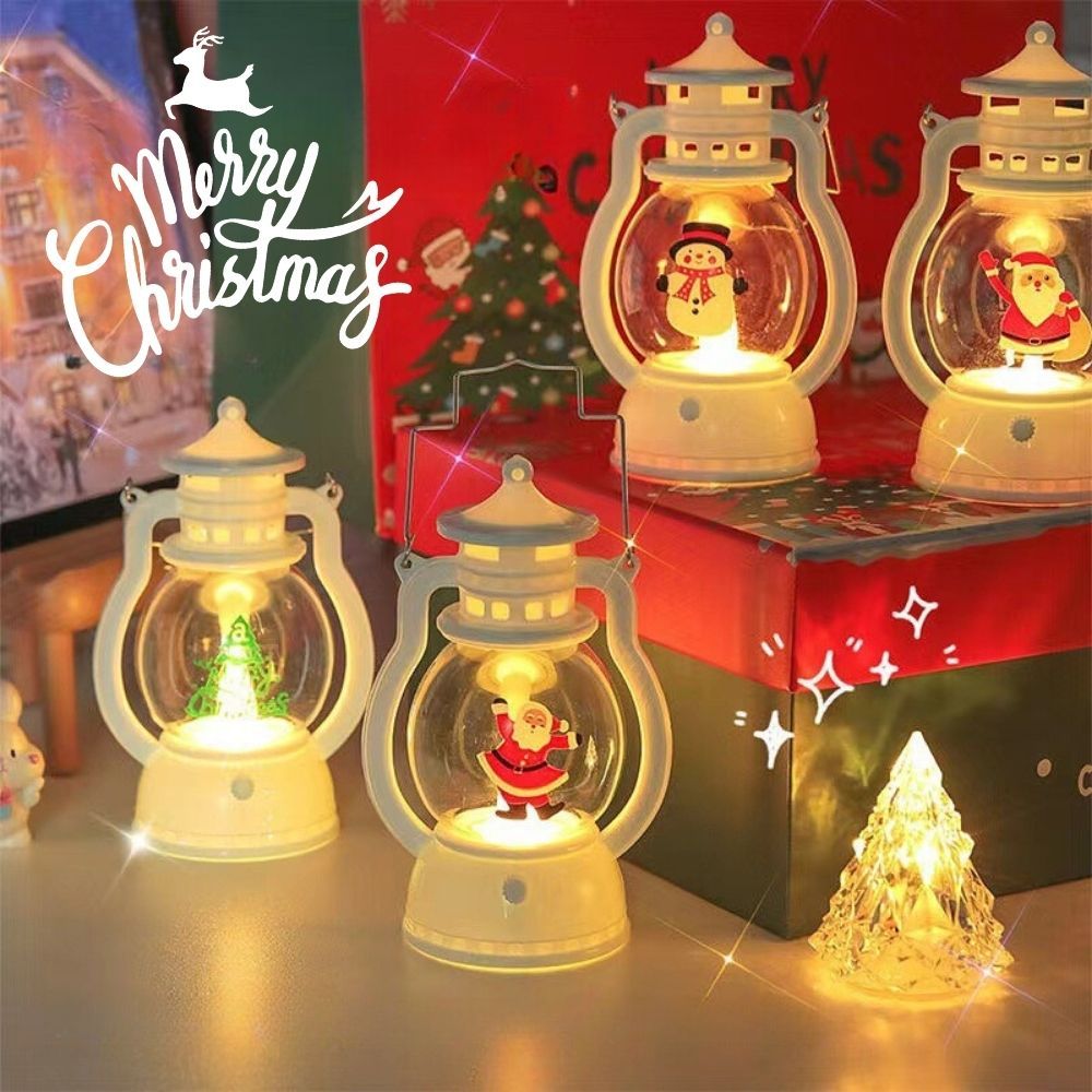 โคมไฟ LED ตะเกียงไฟจิ๋ว คริสมาส ไฟประดับ ตกแต่งบ้าน ของขวัญวันคริสมาสต์ ปีใหม่ ส่งจากไทย!!!