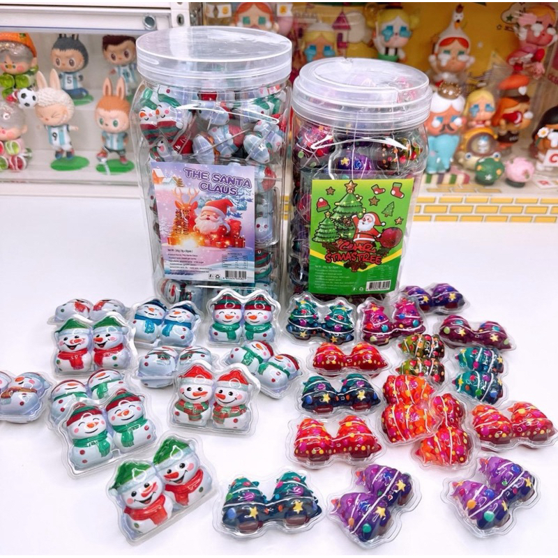 ดับเบิ้ลเยลลี่ คู่หูต้นคริสต์มาส และ สโนว์แมน มีไส้ 1 กระปุก 30 ชิ้น