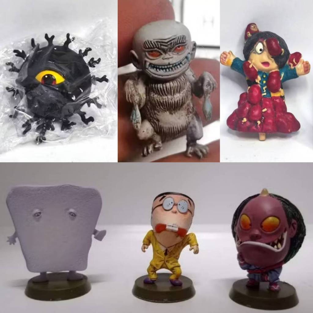 (แท้/มือ2)⭐GeGeGe no Kitaro Mini Big Head Figure, Furyu  ผีน้อย​ คินทาโร่ คิทาโร่เบาะเลือด