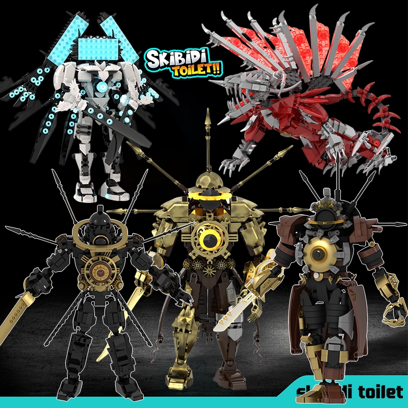 Creative skibidi toilet ชุดตัวต่อ titan clock man ไททัน speaker man titan tv man titan cameraman v2 