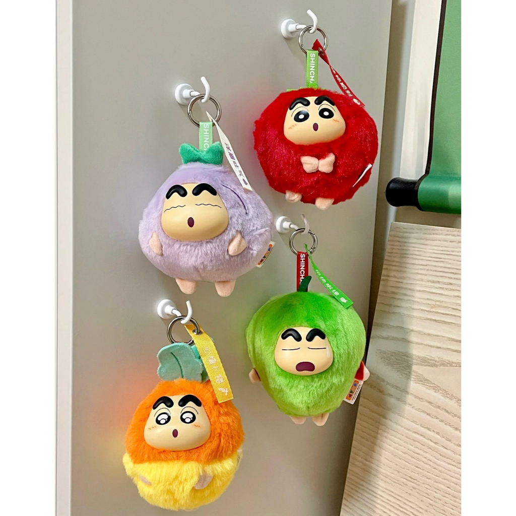 พร้อมส่ง🤪กล่องสุ่ม ตุ๊กตาห้อยกระเป๋า🌽Shin-chan Vegetable🥬ชินจัง ผักซุกซน🍅 กล่องสุ่ม🎁ลุ้นซีเครท