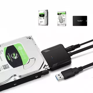 สายเคเบิลอะแดปเตอร์ SATA เป็น USB 3.0 สําหรับ 3.5/2.5 นิ้ว SSD HDD SATA III ฮาร์ดไดรฟ์ดิสก์แปลงรองรับ UASP 12V