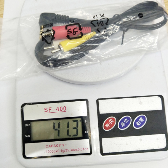 สายAVต่อกล้องแฮนดี้แคมเข้าทีวี แจ็ค3.5MM แดงขาวเหลืองยาว1.2M ของใหม่ส่งไว