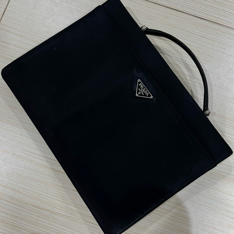 PRADA Re-Nylon and Saffiano Messenger Bag