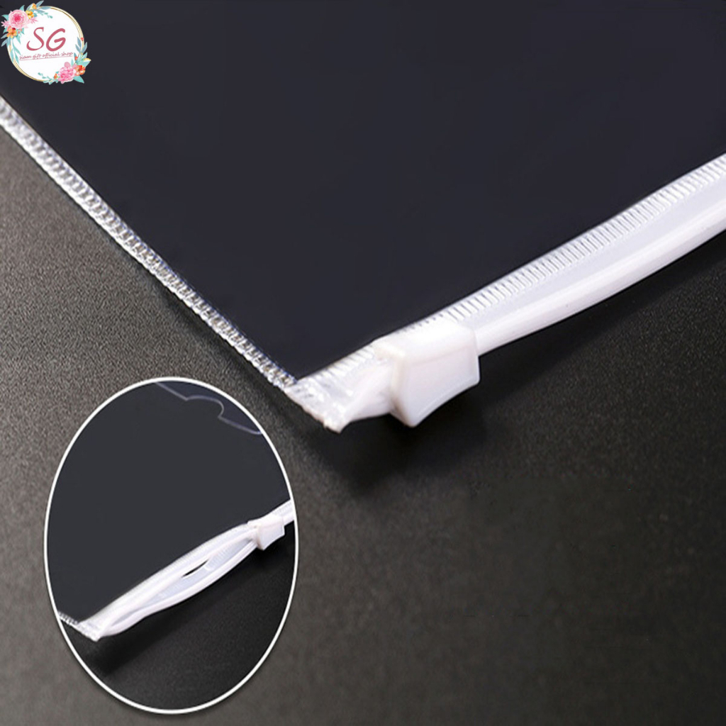 ซองซิปพลาสติก A4 วัสดุ PVC ซิปกันน้ำ ประหยัดคุ้มค่า ถูกและดี พร้อมจัดส่ง พร้อมส่ง ที่ใส่เอกสาร - รูปที่ 3