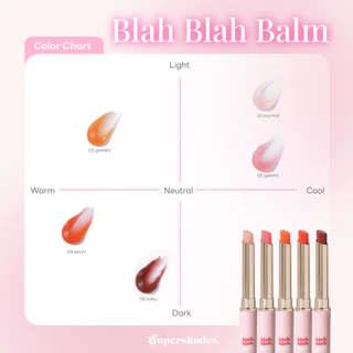 [ลดล้างสต็อค] SuperShades Blah Blah Balm บลาบลาบาล์ม ลิปบาล์มตัวดัง ซุปเปอร์เฉด แก้ปากคล้ำ เสกปากสวยฉ่ำ 3g