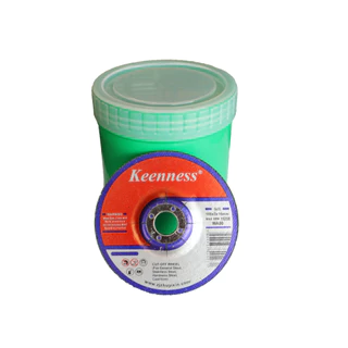 ใบเจียรเหล็ก สแตนเลส 4 นิ้ว บาง 2.5 มิล Keenness ( 25 ใบ / กล่อง ) แผ่นหินเจียรเหล็ก แผ่นหินเจียรสแตนเลส