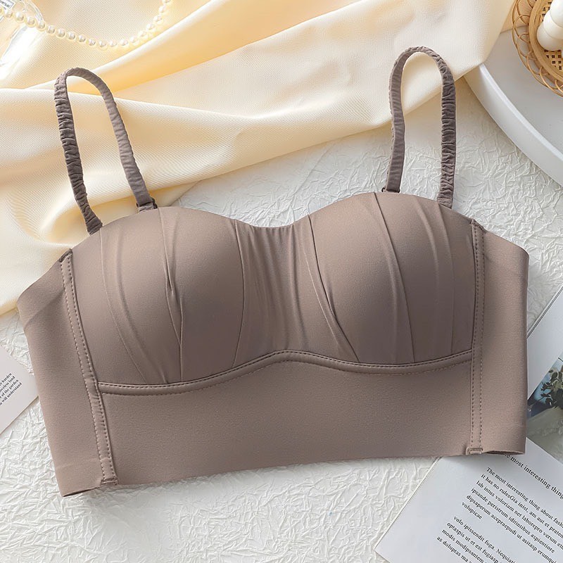 🧸💦𝑩𝒓𝒂𝑩𝒓𝒂𝑩𝒓𝒂⛱️🧸#bra-282  ชุดชั้นใน บรา ยกทรง เสริมเต้า ไร้รอยต่อ ไร้ขอบ ไร้โครง