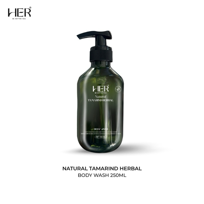 NATURAL TAMARIND HERBAL BODY WASH 250ML | ครีมอาบน้ำสมุนไพร ลดสิว ผิวกระจ่างใส