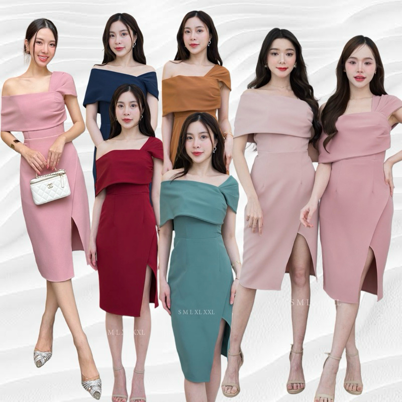 เดรสสั้นใส่ออกงานรุ่น297