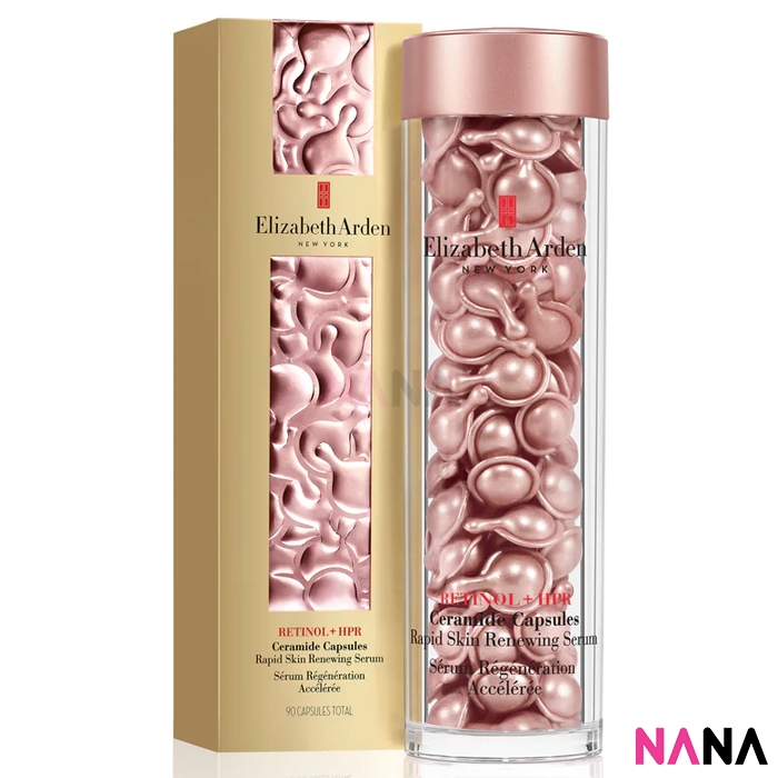 Elizabeth Arden Retinol + HPR Ceramide Capsules Rapid Skin Renewing Serum 90 capsules เซรั่มแคปซูลกึ่งโปร่งแสง เรตินอลลดเลือริ้วรอย 90 แคปซูล