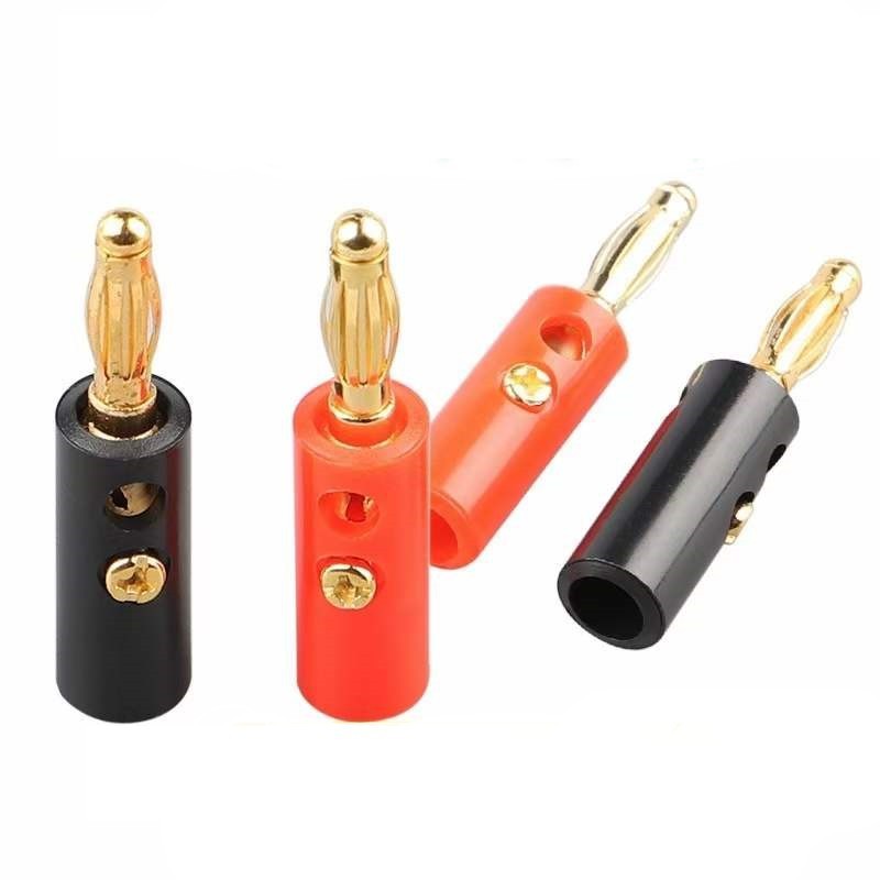 หัวบานาน่า ปลั๊กลำโพง ราคา1ชิ้น สำหรับสายลำโพง 4mm