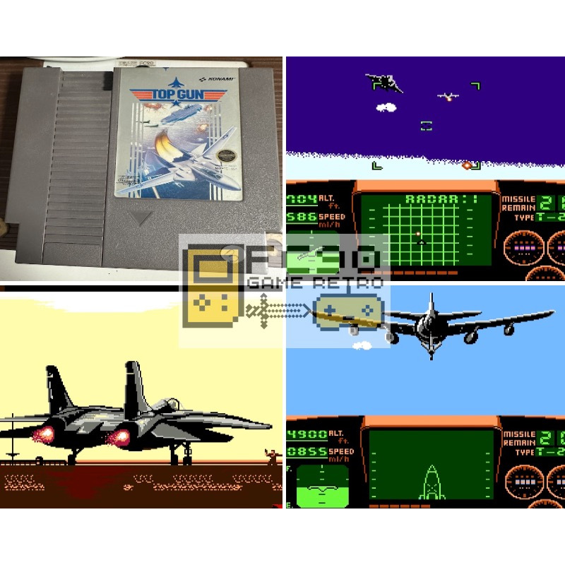 ตลับเกมท๊อปกัน ภาค1-2 Top Gun [NES] ตลับมือสอง สำหรับนักสะสมเกมเก่ายุค90 8bit Famicom