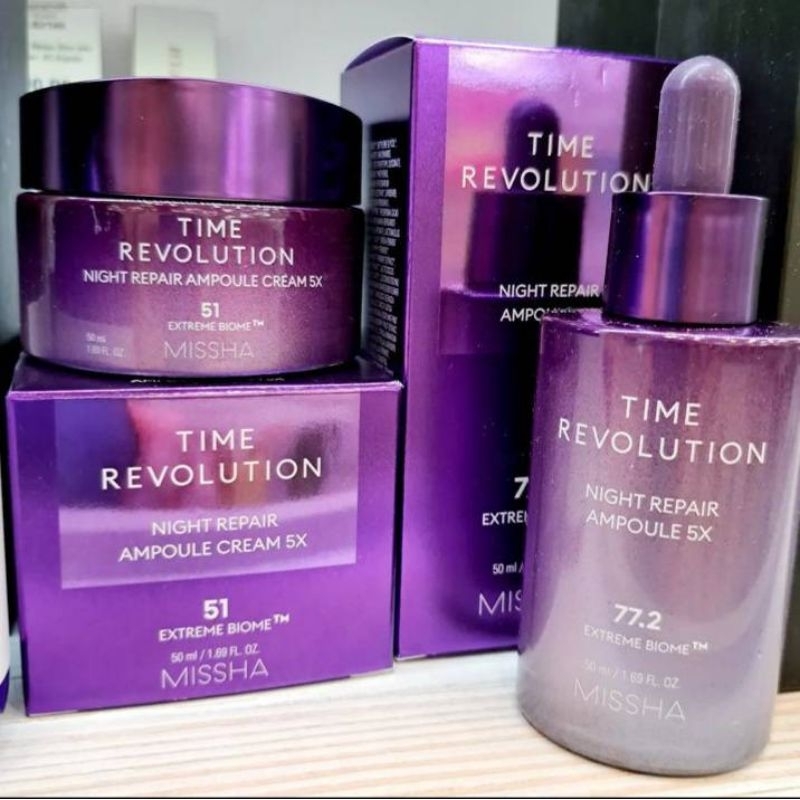 Missha Night Repair Ampoule 70ml / Cream 50ml