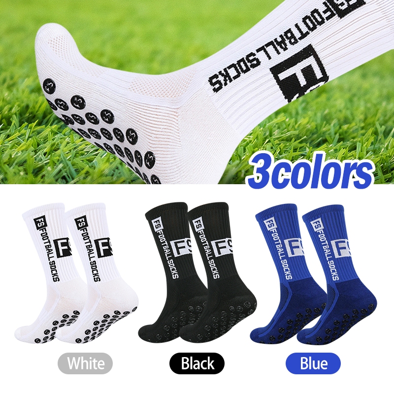 ถุงเท้า สําหรับฟุตบอล/บาสเกตบอล/วิ่ง กันลื่น ซับเหงื่อ ถุงเท้ากีฬา ข้อกลาง ฟรีไซส์ 36-44 ผู้ชาย/ผู้หญิงใส่ได้