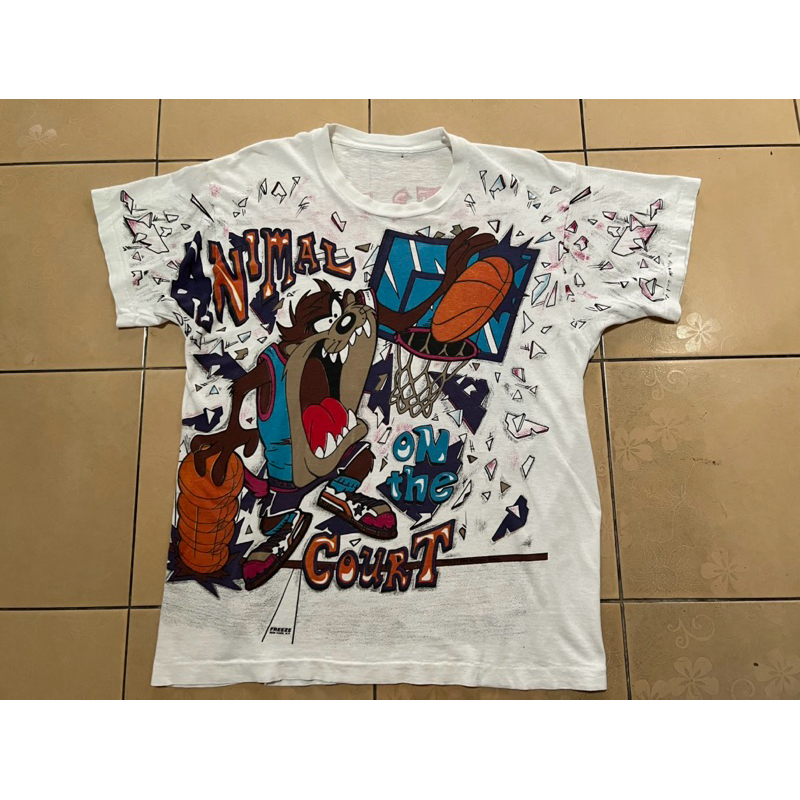 VTG 1994 Looney Tunes by Freeze Taz On The Court AOP Shirt