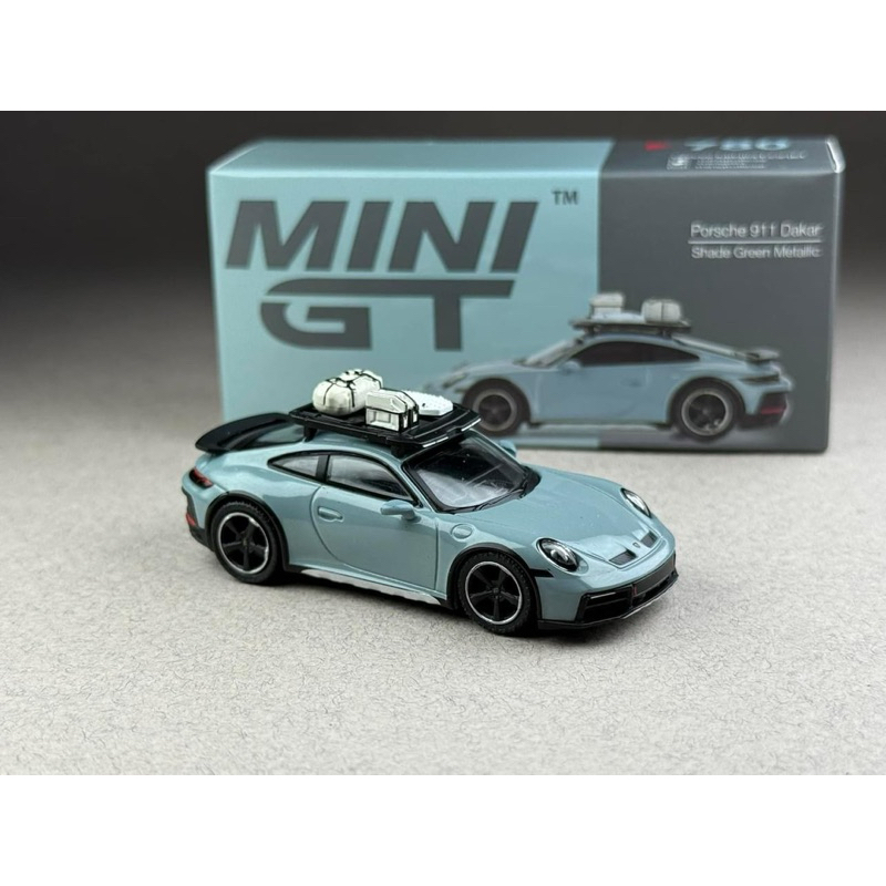 Porsche 911 Dakar #780 Shade Green Metallic Scale 1:64 ยี่ห้อ Minigt