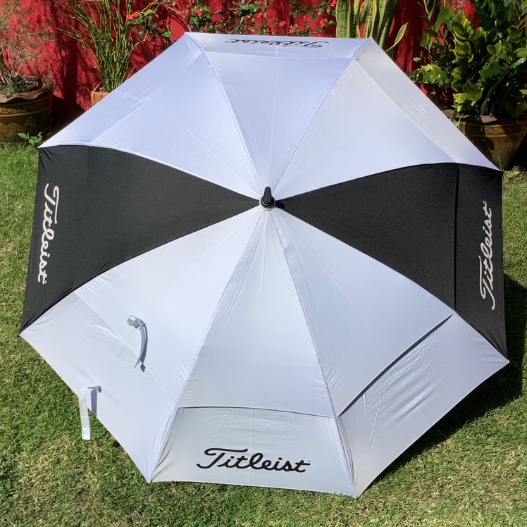 ร่มกอล์ฟ 2 ชั้น Titleist Umbrella Golf UV Double Canopy protection กว้าง 53 นิ้ว เมื่อกลางออก Wide 53 inches when folded