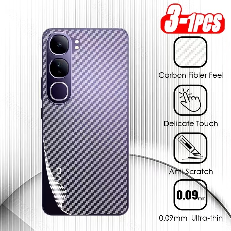 Vivo Y39 5G/Vivo Y04/Vivo Y29S 5G/Vivo Y300 5G/Vivo Y19s(ส่งในไทย)ฟิล์มหลังลายเคฟล่าVivo V40 Lite/Vi