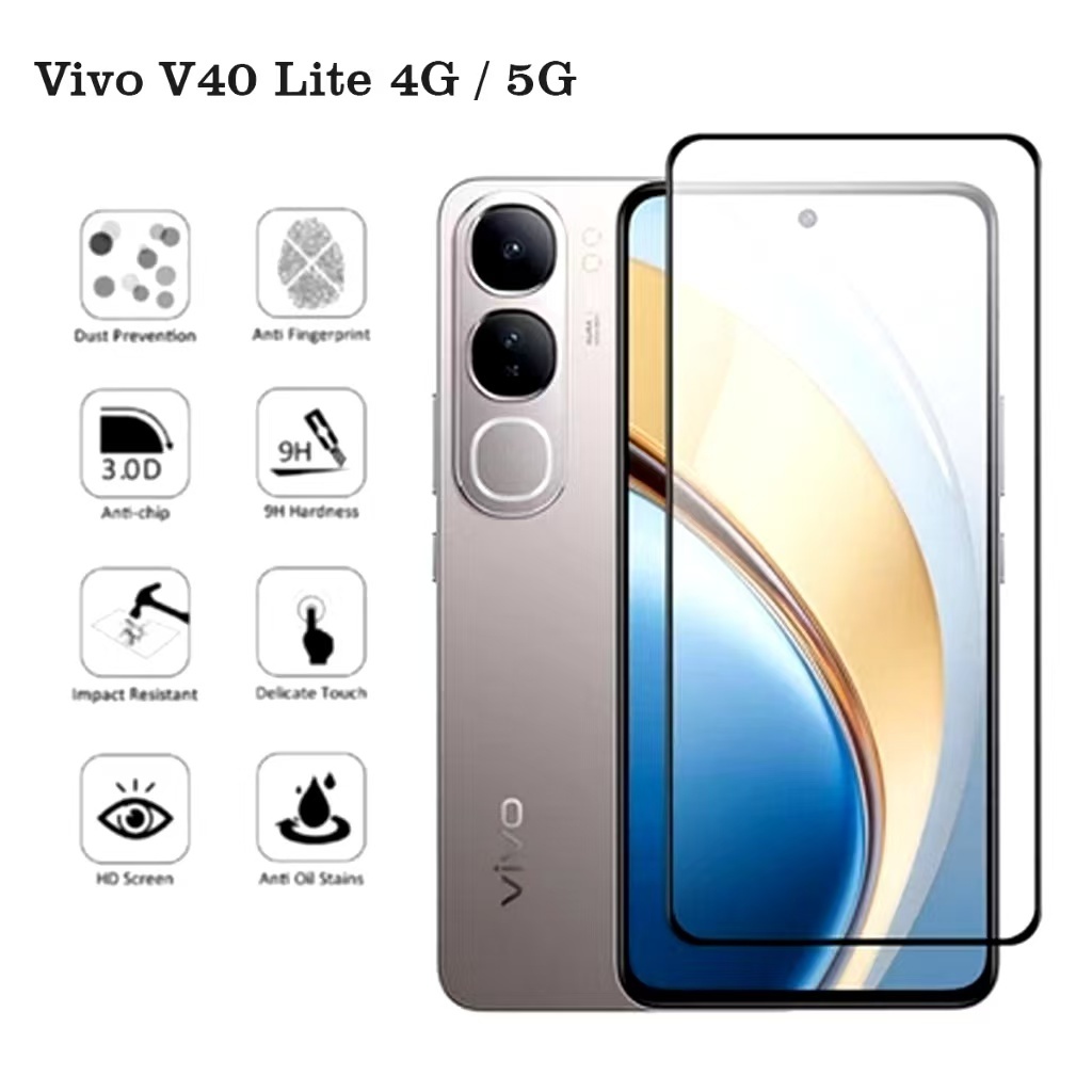 Vivo Y300 5G/Y200 5Gตรงรุ่น(พร้อมส่งในไทย)ฟิล์มกระจกเต็มจอVivo V40 Lite/Vivo Y19S/Vivo Y200 5G