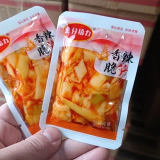 RS.K1154หน่อไม้ ล็อตผลิตใหม่ เผ็ดเบาๆ หน่อไม้จีน หน่อไม้ดองพริกจีน ราคาส่งพร้อมส่งฉีกซองทานได้ทันที