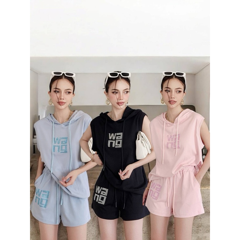 โอ้โห้ๆๆๆๆ เซทสปอตผ้านาโนเด้งยืด ล่าสุดสวยปั้วสวยปัง รุ่นนี้งานดีเทลแต่งชวาลอฟกี้สวยจึ้ง อก40"เอว25-32สก40